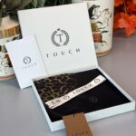 Touch İthal Leopar Vual İpek Şal - 998890 - Siyah