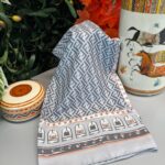 Fendi Monogram Pamuk Soft Şal 64302 - Füme