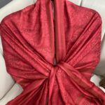 Dior Monogram Pamuk Soft Şal 86021 - Bordo