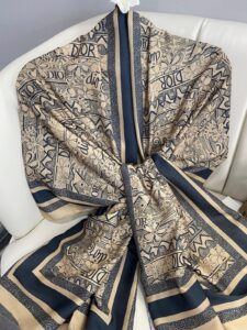 Dior Monogram Pamuk Soft Şal 86021 camel