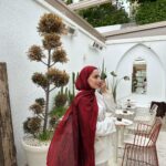 Touch İthal Etnik Desen Yün İpek Şal - Koyu Kırmızı