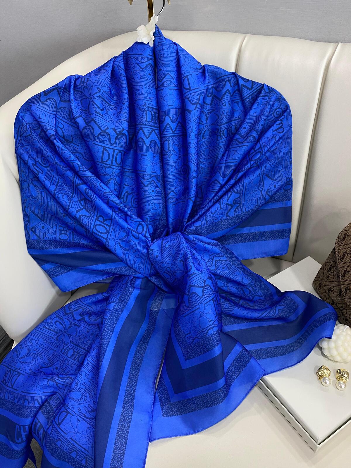 Dior Monogram Pamuk Soft Şal 86021 - Saks