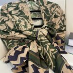 Etnik Desenli  Etro Pamuk Soft Şal - 893250 - Vizon Yeşil