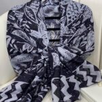 Etnik Desenli  Etro Pamuk Soft Şal - 893250 - Siyah