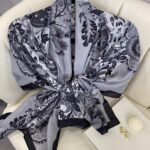 Etro Çiçek Desen Pamuk soft Şal - 433240 - Gri