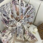 Gucci Çiçek Desen Pamuk Soft Şal 65355 - Bej