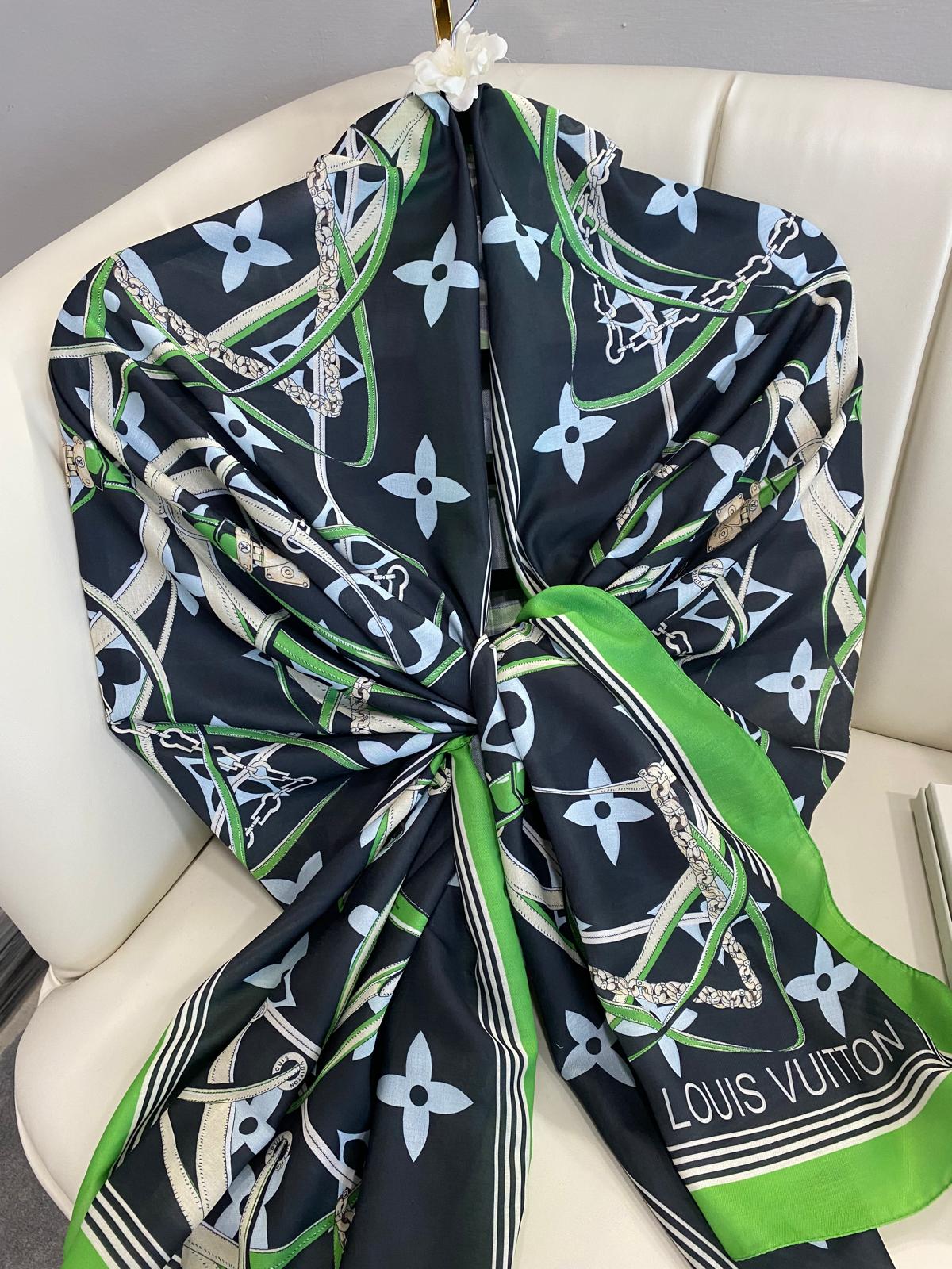 Lv Kemer Desen Pamuk Soft Şal 31230 - Benetton - Görsel 5