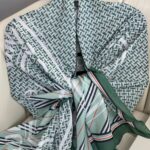 Burberry Monogram Pamuk Soft Şal 64303 - Nil-Yeşili