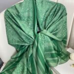 Dior Monogram Pamuk Soft Şal 86021 - Zümrüt