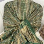 Etro Pamuk İpek Şal 52340 - Yeşil-Camel