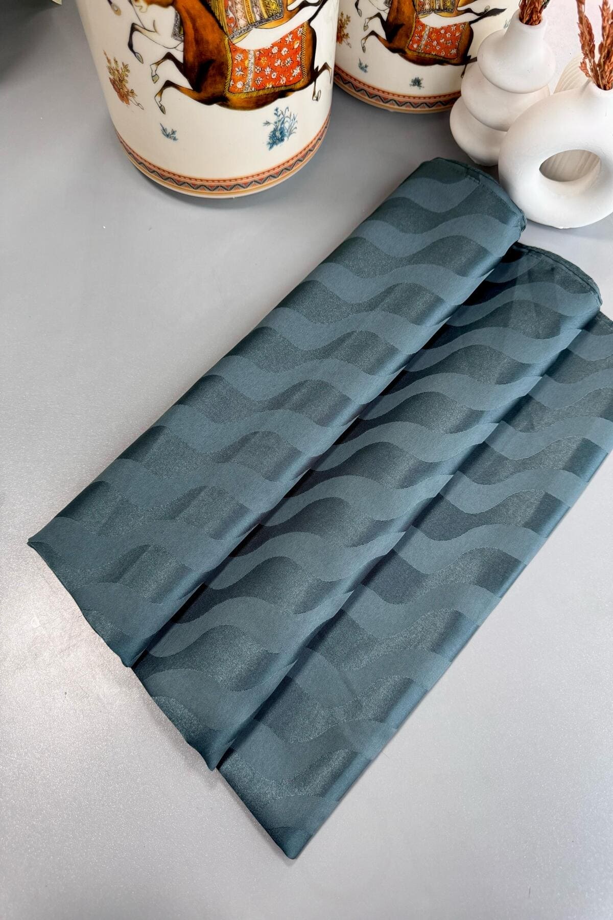 Su Yolu Pamuk Jakar Şal - Nim Yeşil