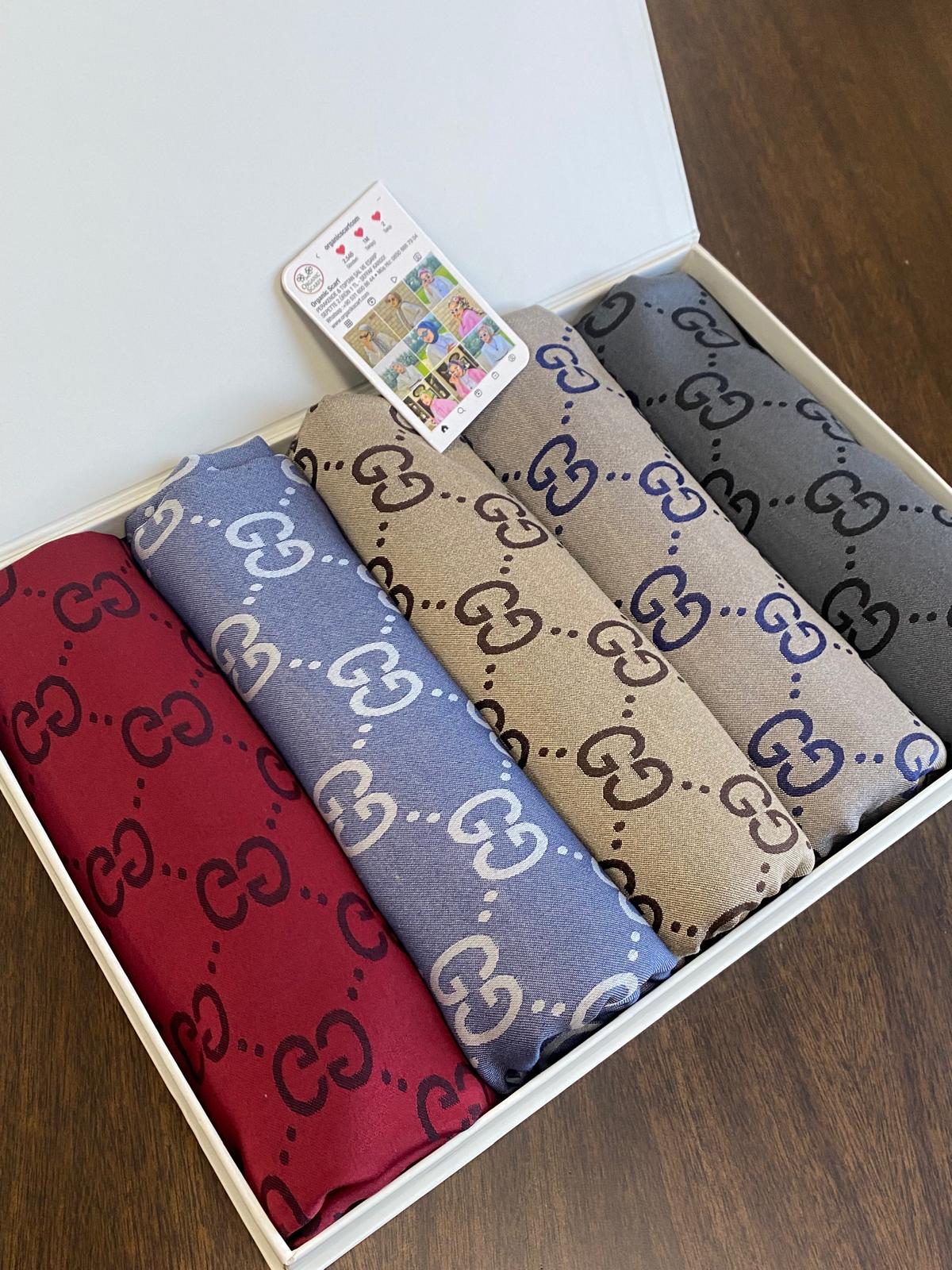 En Favori Çok Satan 5'Li Çift Taraflı Kaşmir ipek Şal