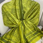 Dior Monogram Pamuk Soft Şal 86021 - Yağ Yeşili