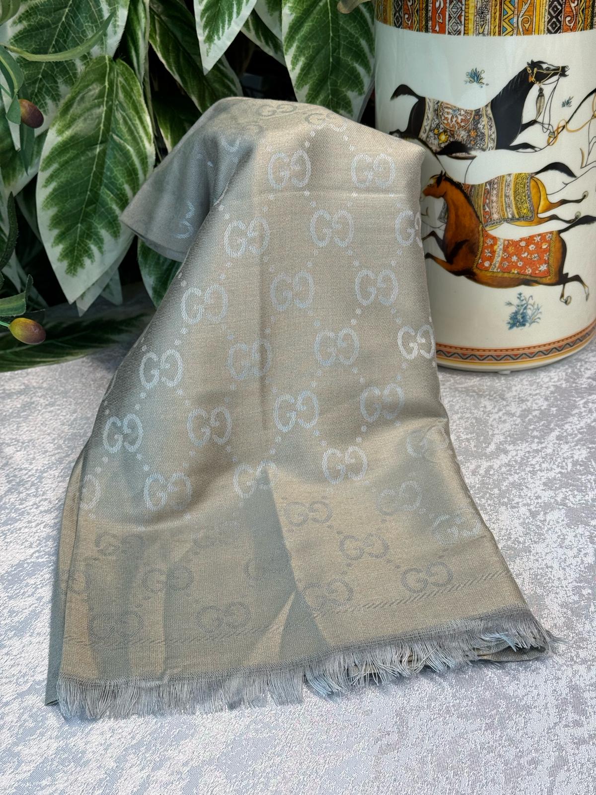 İthal G Pamuk Yün İpek Şal 49102 - Nil Yeşili