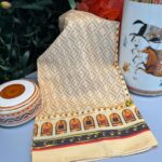 Fendi Monogram Pamuk Soft Şal 64302 - Latte