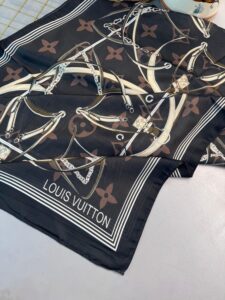 Lv Kemer Desen Pamuk Soft Şal 31230 - Acı Kahve