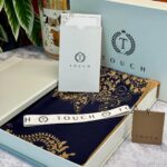 Touch İthal Pamuk İpek Şal  - 415420 Lacivert  Vizon