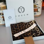 Touch İthal Leopar Vual İpek Şal - 889980 - Kahve-Siyah