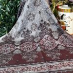 Hint Etro Desenli Pamuk Soft Şal - 658960 - Bordo Gri