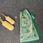 Lv Kemer Desen Pamuk Soft Şal 31230 - Zümrüt