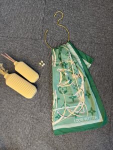 Lv Kemer Desen Pamuk Soft Şal 31230 - Zümrüt