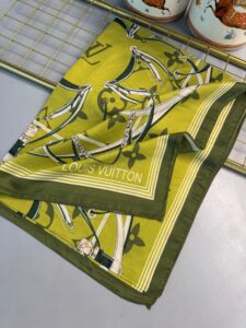 Lv Kemer Desen Pamuk Soft Şal 31230 - Yağ Yeşili