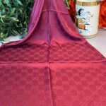 G Desen Pamuk İpeksi Jakar Şal 908204 - Koyu Mor