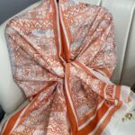 Dior Monogram Pamuk Soft Şal 86021 - Oranj