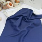 New Desen Pamuk Jakar İpek Şal - 19450 - Lacivert