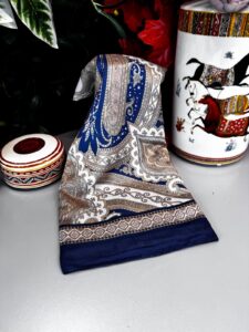 Yeni Etnik Pamuk Soft Şal 65301 - 65301  Lacivert-Bej