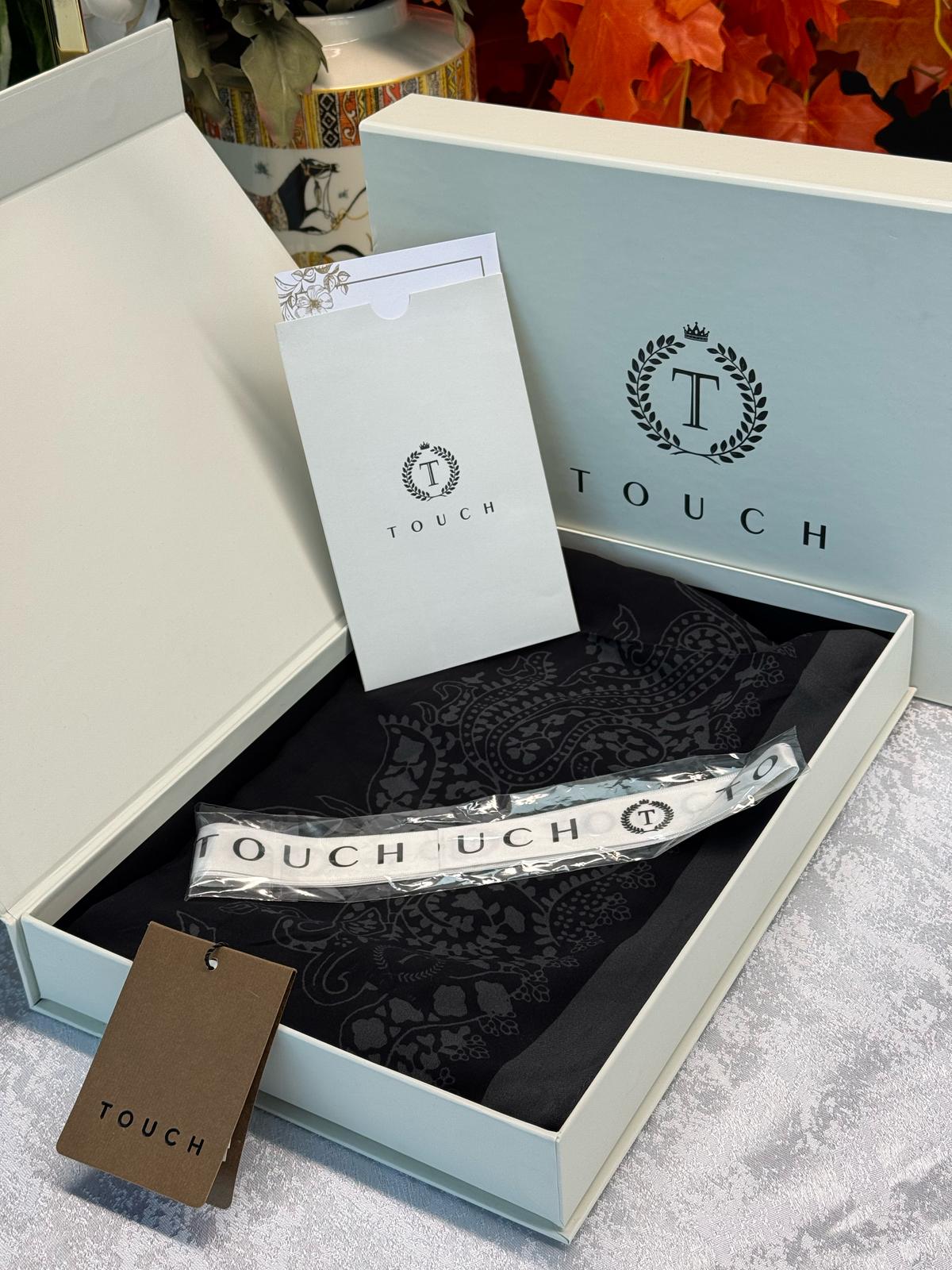 Touch İthal Pamuk İpek Şal  - 415420 Antrasit