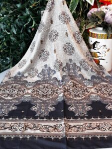 Hint Etro Desenli Pamuk Soft Şal - 658960 - Siyah Camel