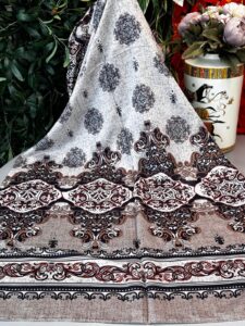 Dalgaların Dansı Naturel Pamuk Şal-443444-Bej