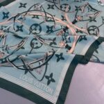 Lv Kemer Desen Pamuk Soft Şal 31230 - Turkuaz