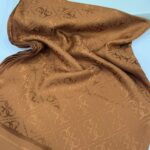 Guess Desen İpeksi Jakar Şal-75896-çikolata