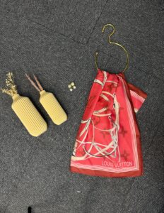 Lv Kemer Desen Pamuk Soft Şal 31230 - Kırmızı