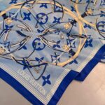 Lv Kemer Desen Pamuk Soft Şal 31230 - Mavi