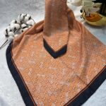 Gucci Desen Marka Eşarp - 62268  - Karamel