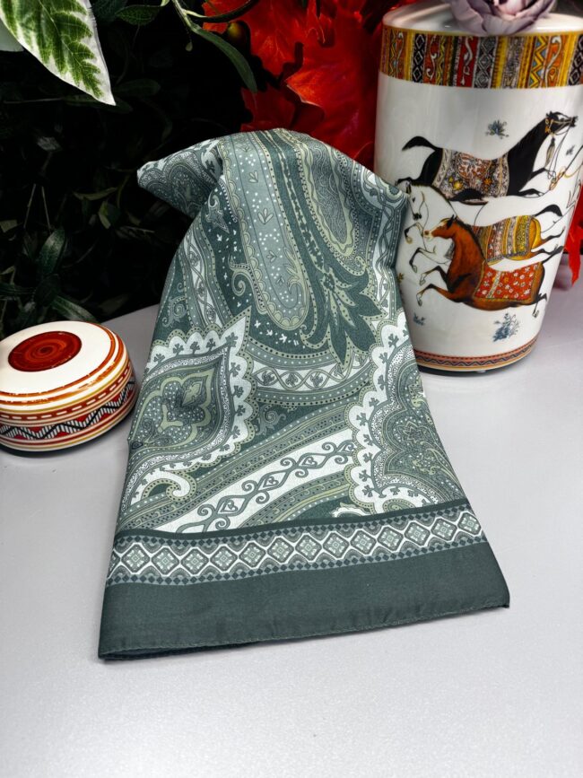 Yeni Etnik Pamuk Soft Şal 65301 - 65301  Nil Yeşili