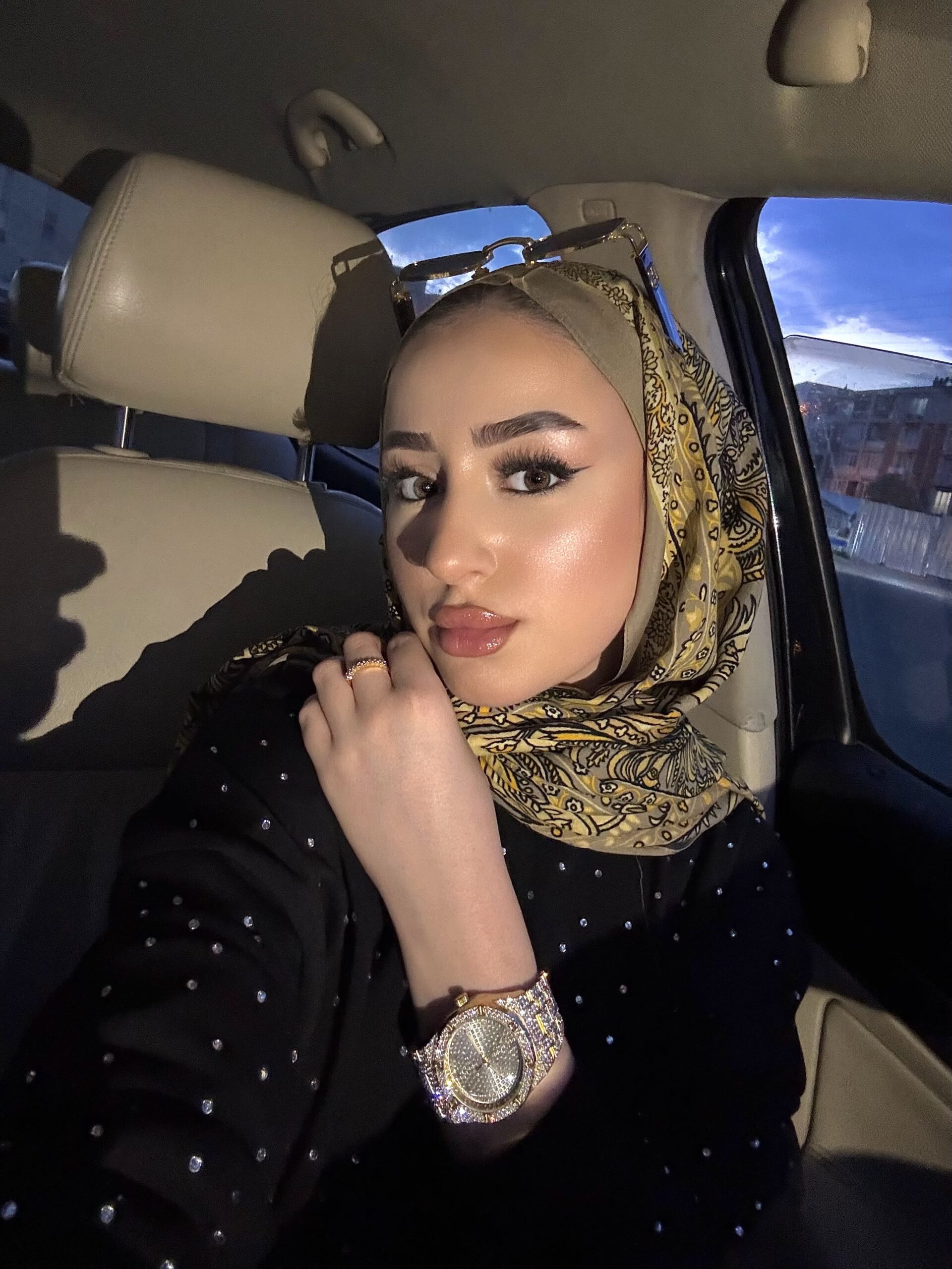 Touch New İthal Pamuk İpek Şal - 55780 - Vizon