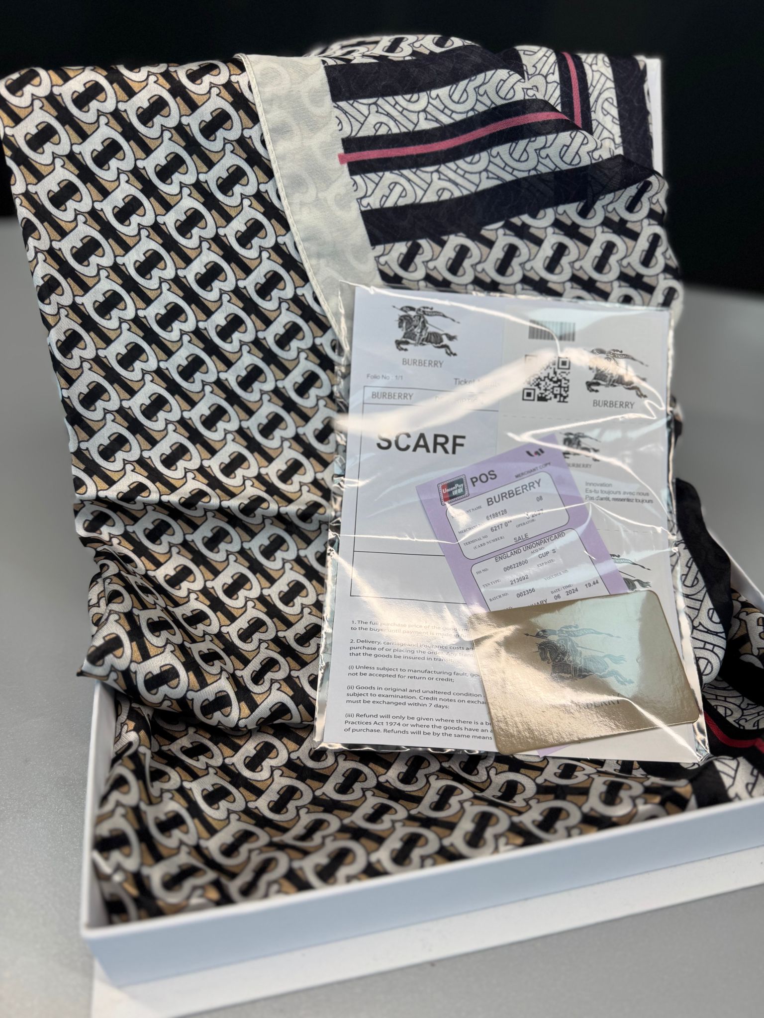 Burberry Çift Taraflı İthal Vual İpel Şal 78631 - siyah-vizon