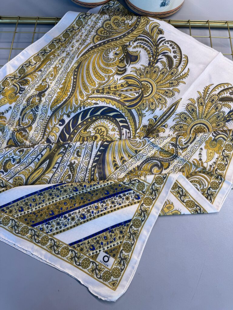 Etro Desen New Pamuk Soft Şal 23012 - Sarı