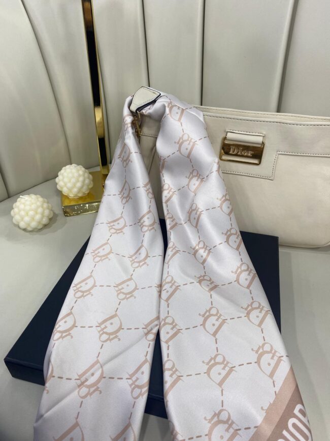 Dior Twill Eşarp-356530-Açık Kahve