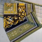 VERSACE VUAL İPEK ŞAL- 344456- HAKİ