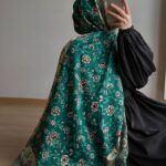 ETNİK DESEN PAMUK ŞAL-989744- Yeşil