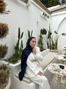 Touch İthal Etnik Desen Pamuk İpek Şal 63457 - Lacivert