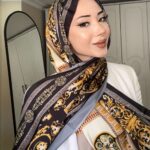 VERSACE VUAL İPEK ŞAL- 344456- SİYAH ALTIN