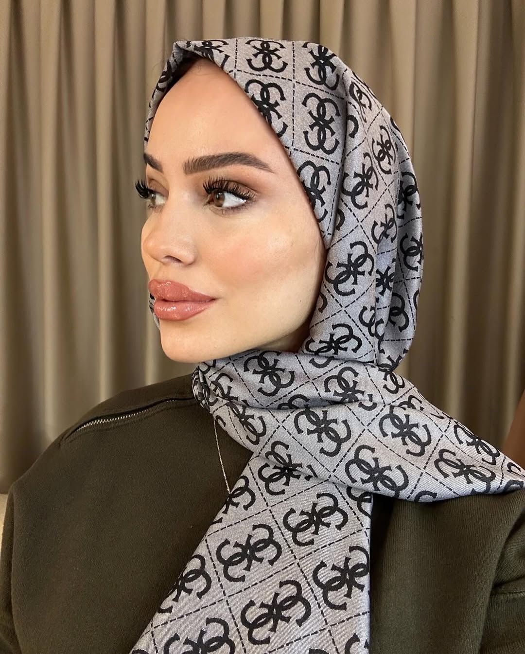 Guess Çift Taraflı Kaşmir İpek Şal- 7860- Gri