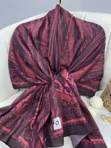 Etro Pamuk İpek Şal 52340 - Bordo