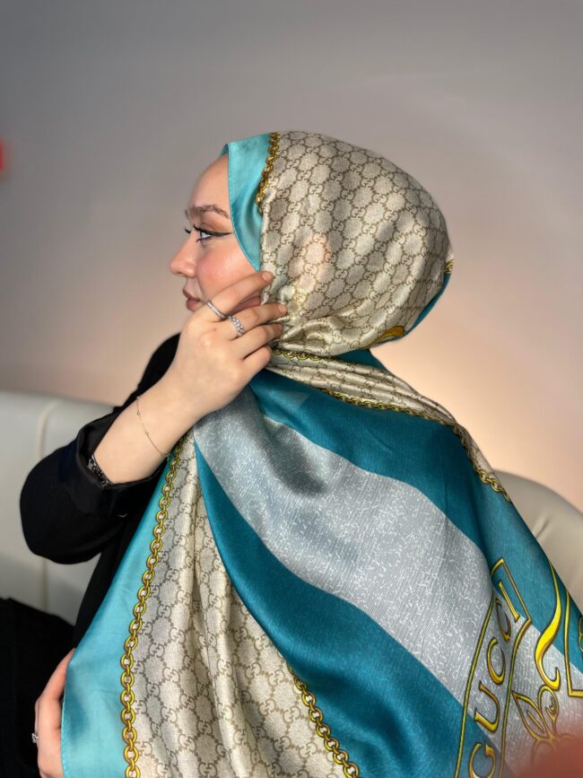 Monogram Vual İpek Şal